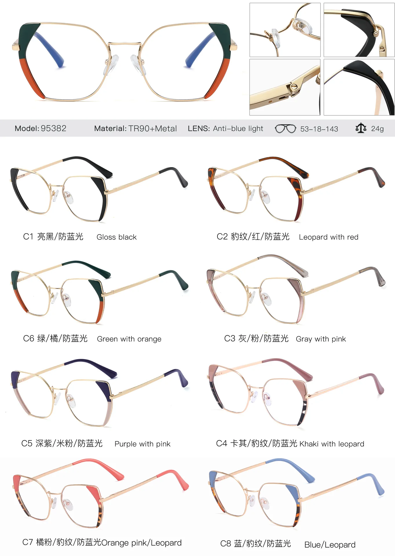 Acquista Occhiali da vista Nerd con lenti trasparenti Donna Uomo Moda Occhiali unisex Hipster Occhiali con montatura in metallo in Italia a partire da 2.25