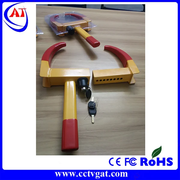 Handle 2 Keys Security Wheel Lock for Car