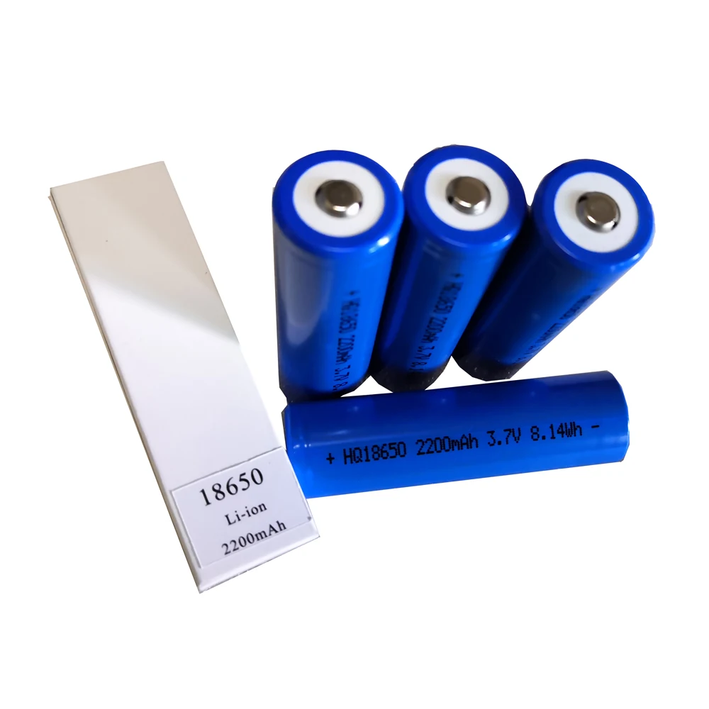 3.7v 2200mah Liion Rechargeable 18650 Battery For Flashlight Torch