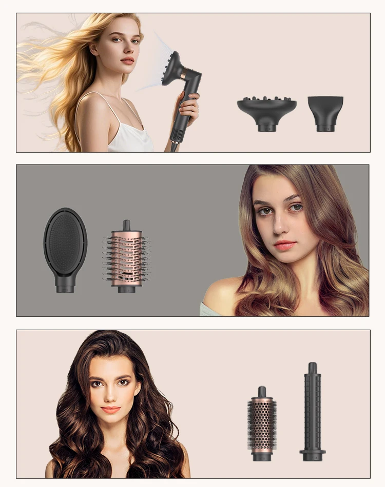 MESKY Ionic Technology 1200w Fast Drying and Lightweight Design Foldable Hot Air Styling Brush details