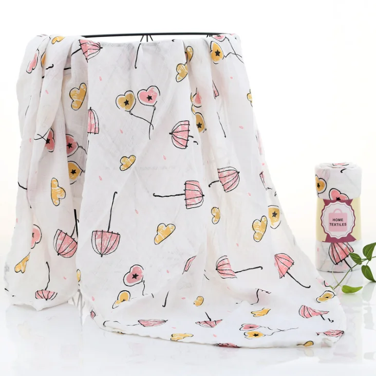 custom printed muslin blanket