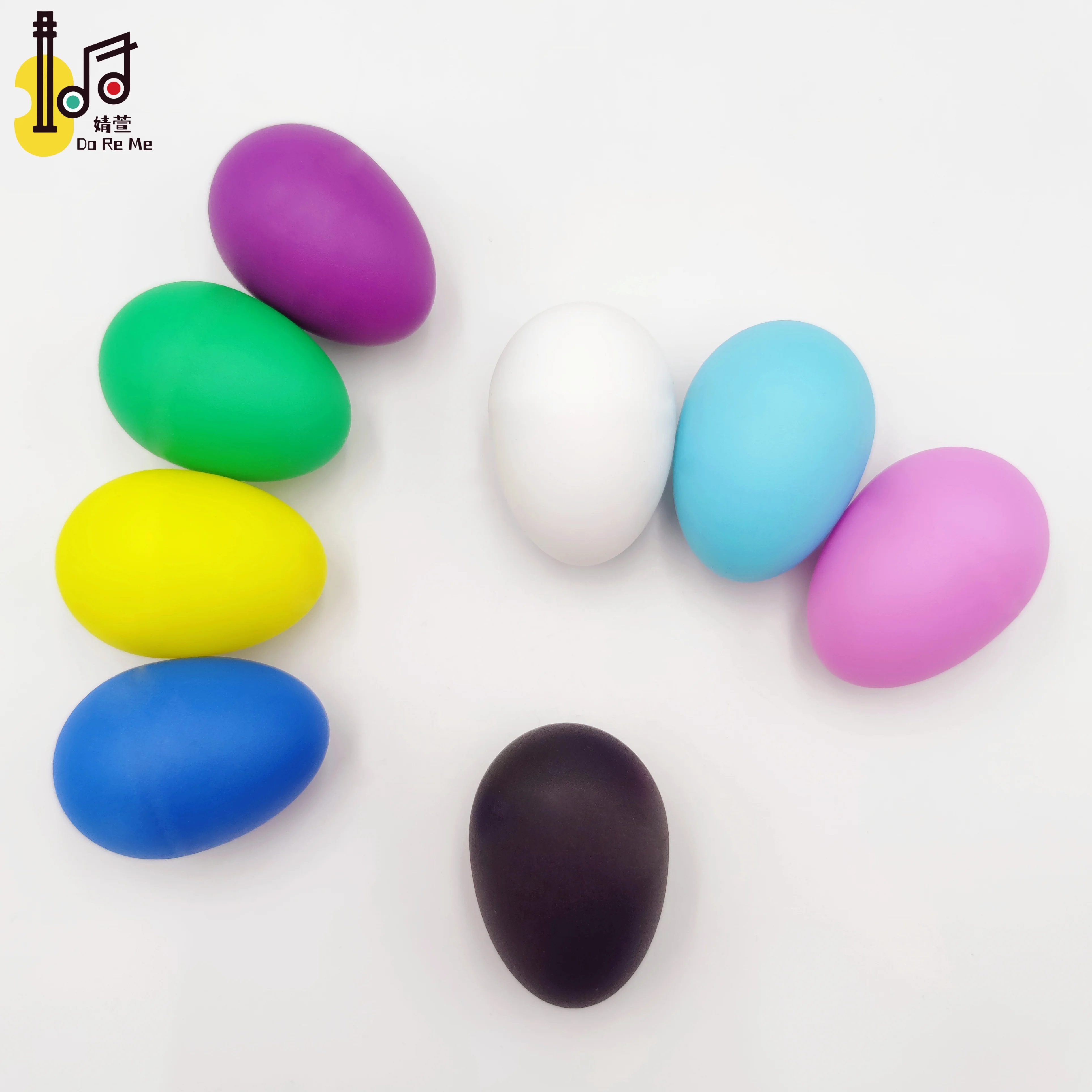 Personal Design Eggs Shakers Hold on Hands Glossy Smooth Plastic 10 ...