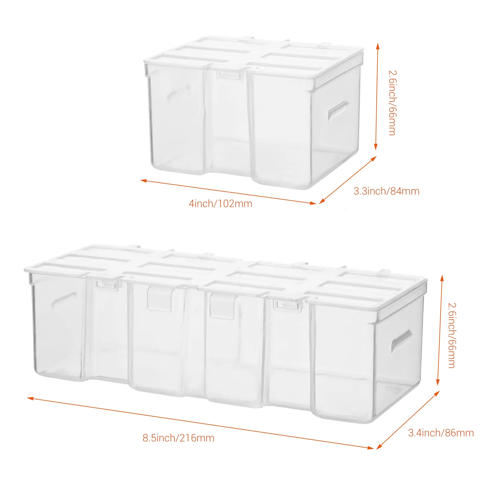IRIS USA 9 Qt. Plastic Craft Storage Container Bins with