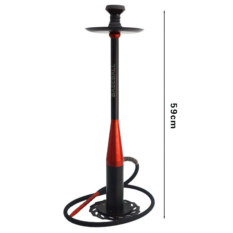 Wholesale Customized Luxury German  Aluminium Alloy Engraved Baseball Bat Magnetic Base Shisha Hookah Set