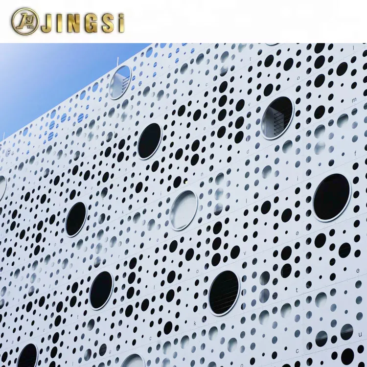 Metal Perforated Plate Screen Aluminum Perforated Metal Panels Cladding Perforated Screen Mesh for Industrial Curtain Walls