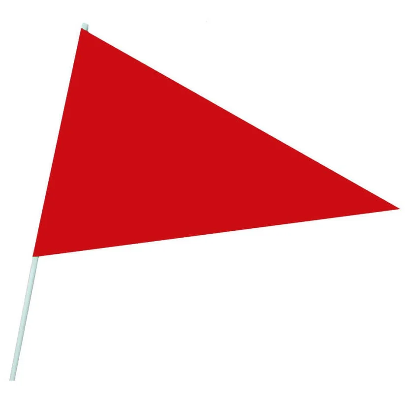 Plastic Triangle Warning Flags Pennant for Opening Ceremony Wedding Roadway Safety Barrier
