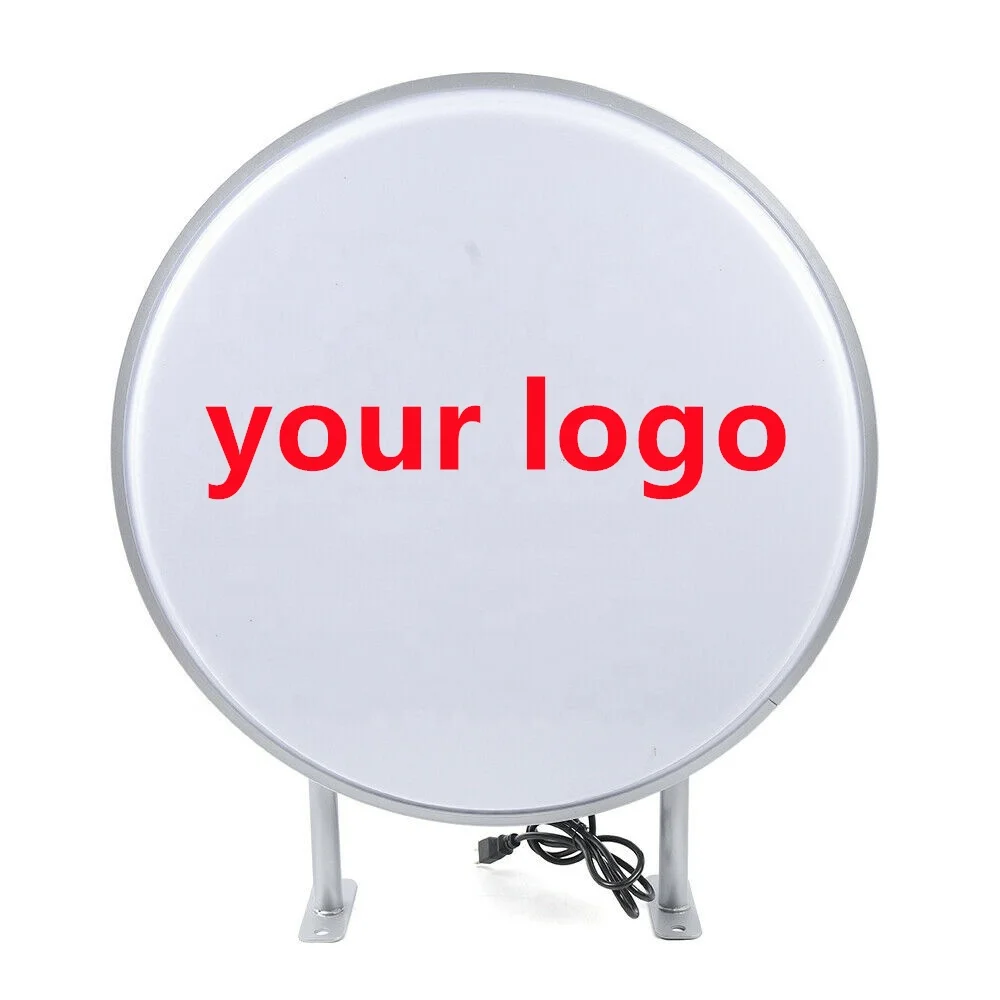 Shanghai Guangzhou Circular LED Advertising Round Signage Light Box LED Sign Light Box Outdoor Acrylic Vacuum Forming Light Box