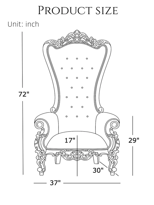 Cheap High Quality Luxury Luxury Banquet Royal High Back For Bride And