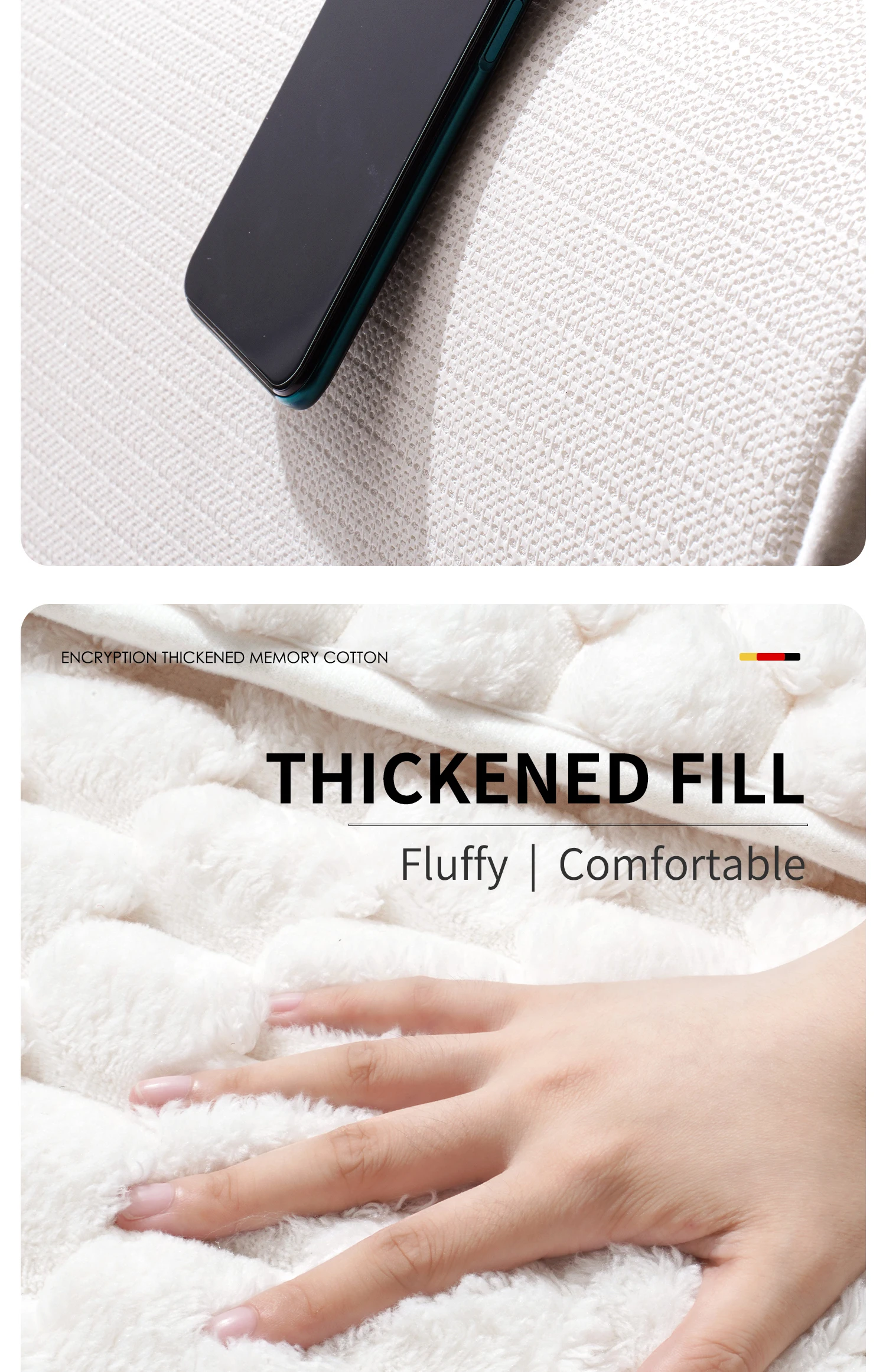 Upgraded thickened memory foam bathroom mat bathroom water-absorbent non-slip foot mat bath wipe foot mat back erasable