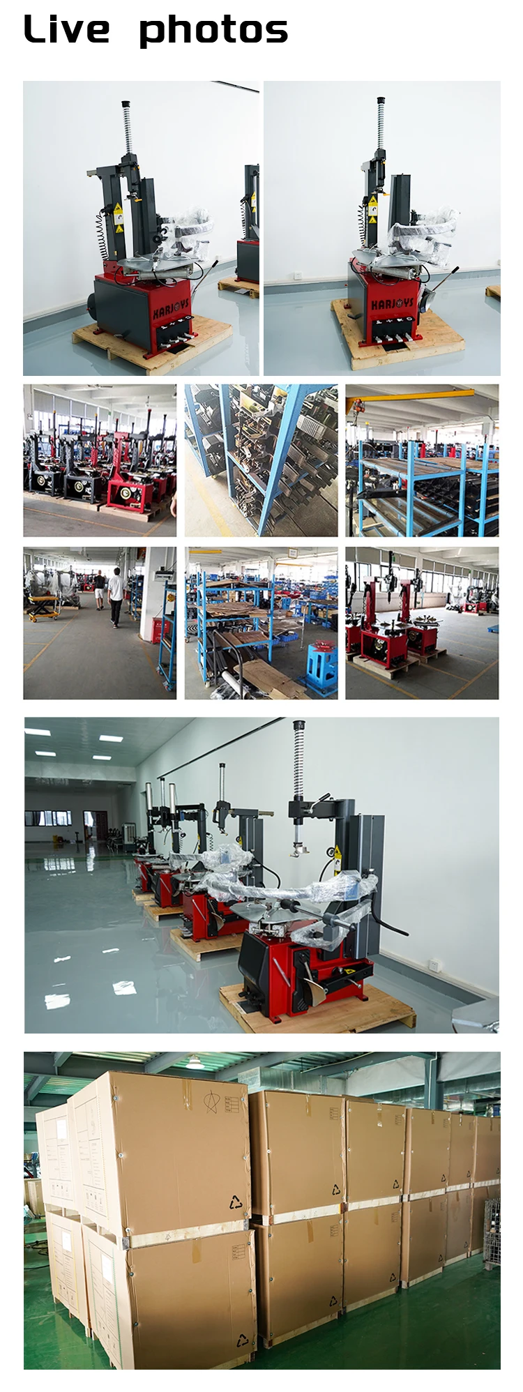 KARJOYS Factory Price Economic Tire Repair Machine Swing Arm Tire Changer Tire Changing Machine factory