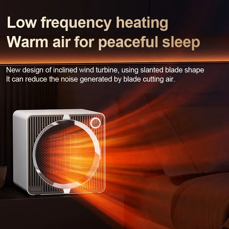 High-power Quick Heating Heater Portable Small Heater Household Intelligent Shaking Head Desktop Electric Heater 5
