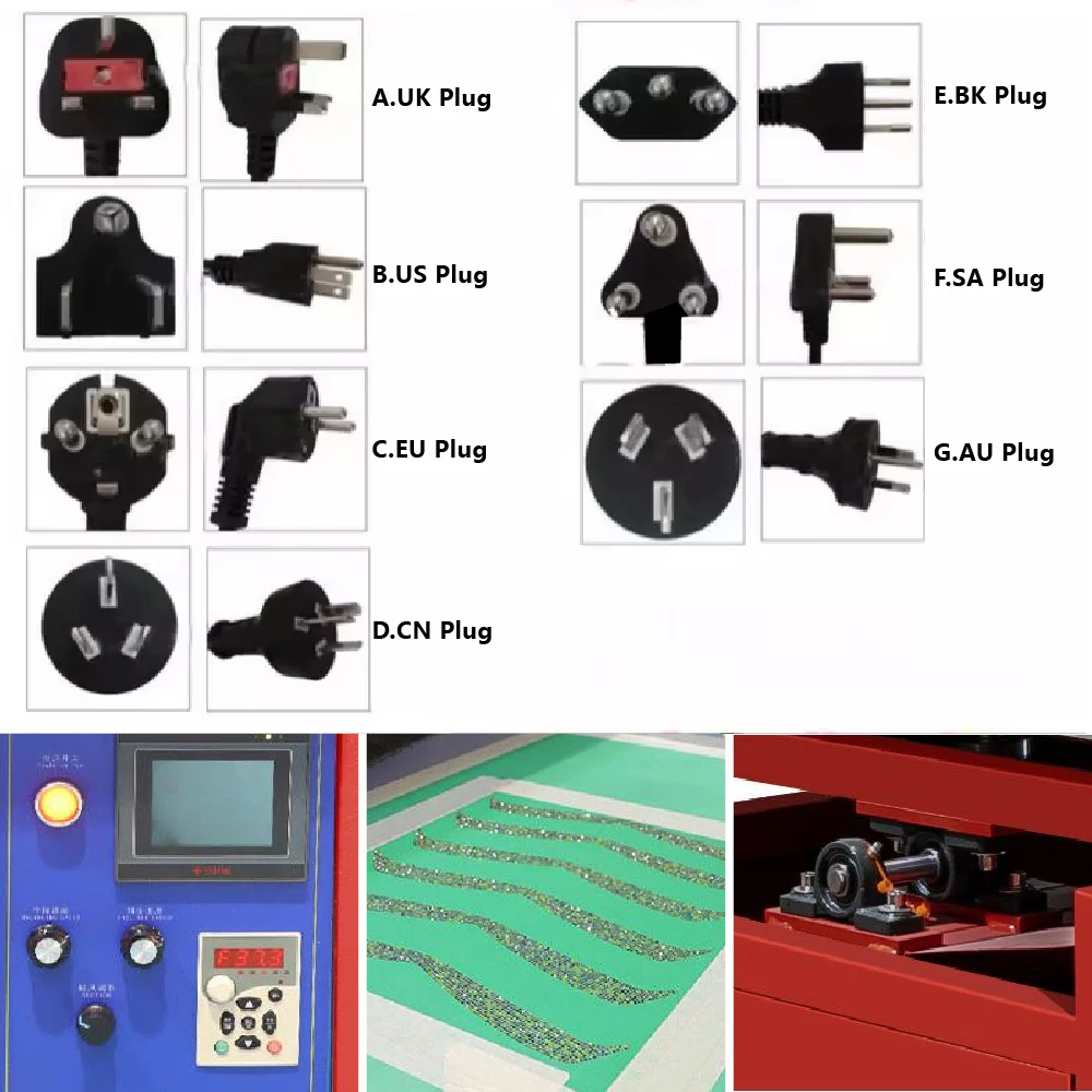 Hongcai Automatic Rhinestone Brushing and Shaking Machine Custom Rhinestone Pattern Design Hot Transfer for Fabric