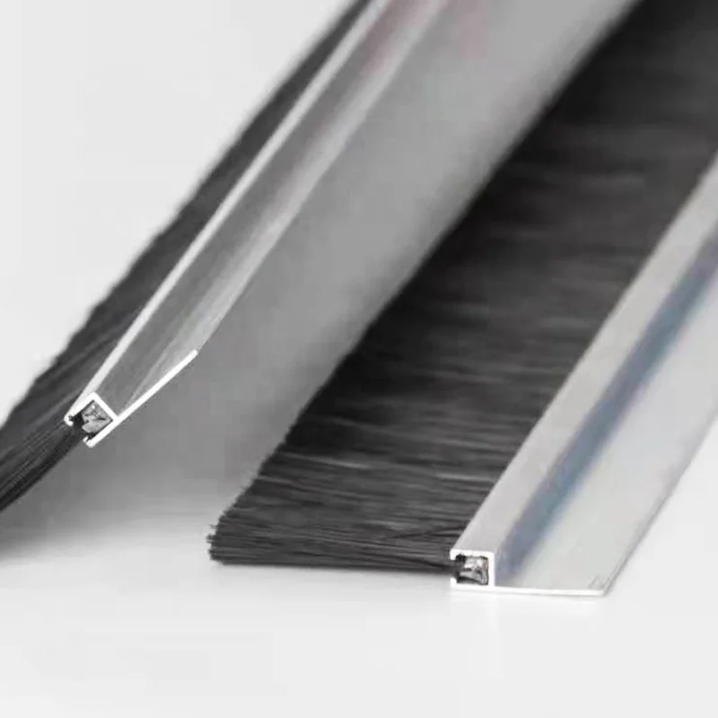 Ellen dorpelstrip alum. borstel DBS-100 nf L= 100cm
