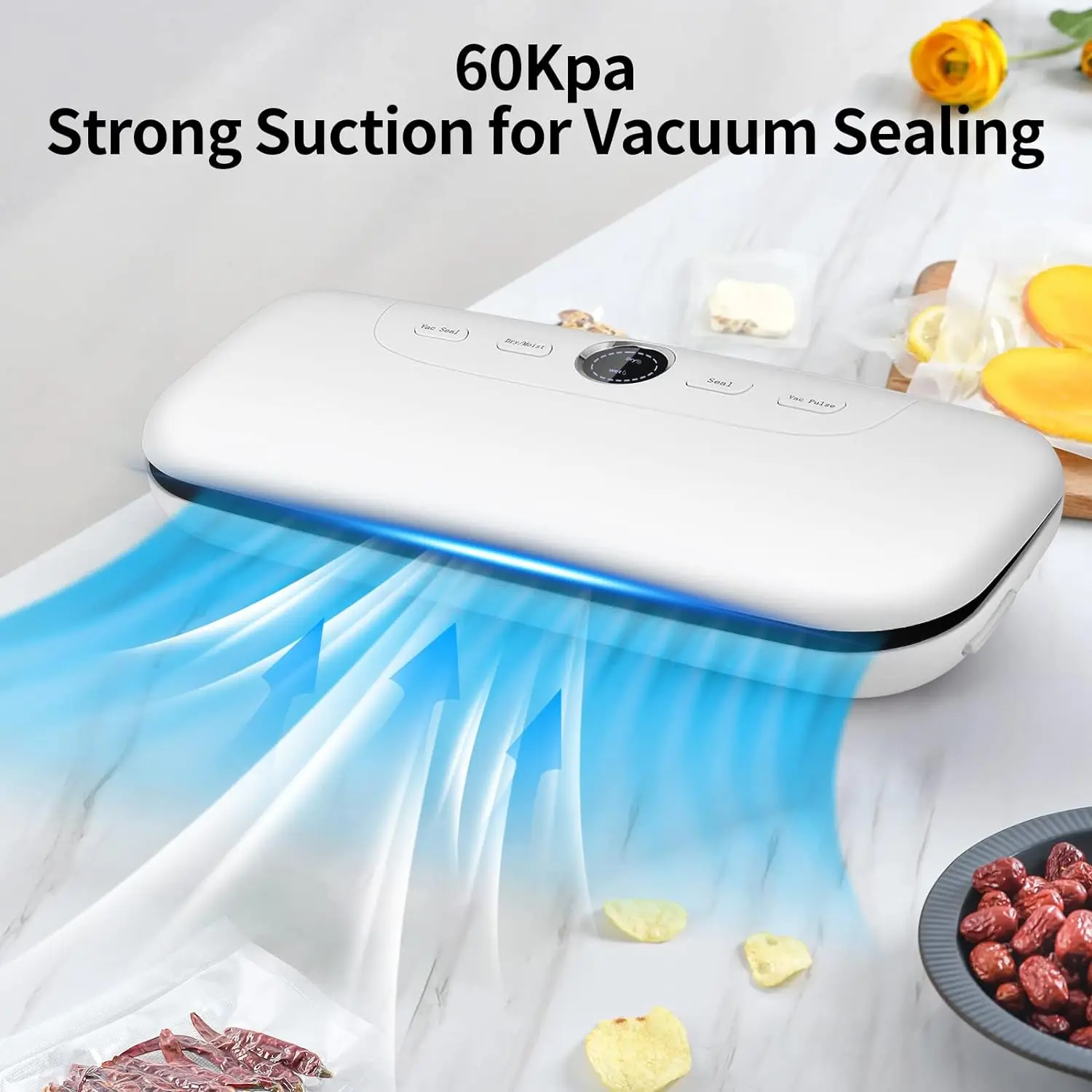 Высокое качество вакуума низкой температуры ручной небольшой автоматический портативный автоматический пищевое вакуумное герметичное хранилище для дома