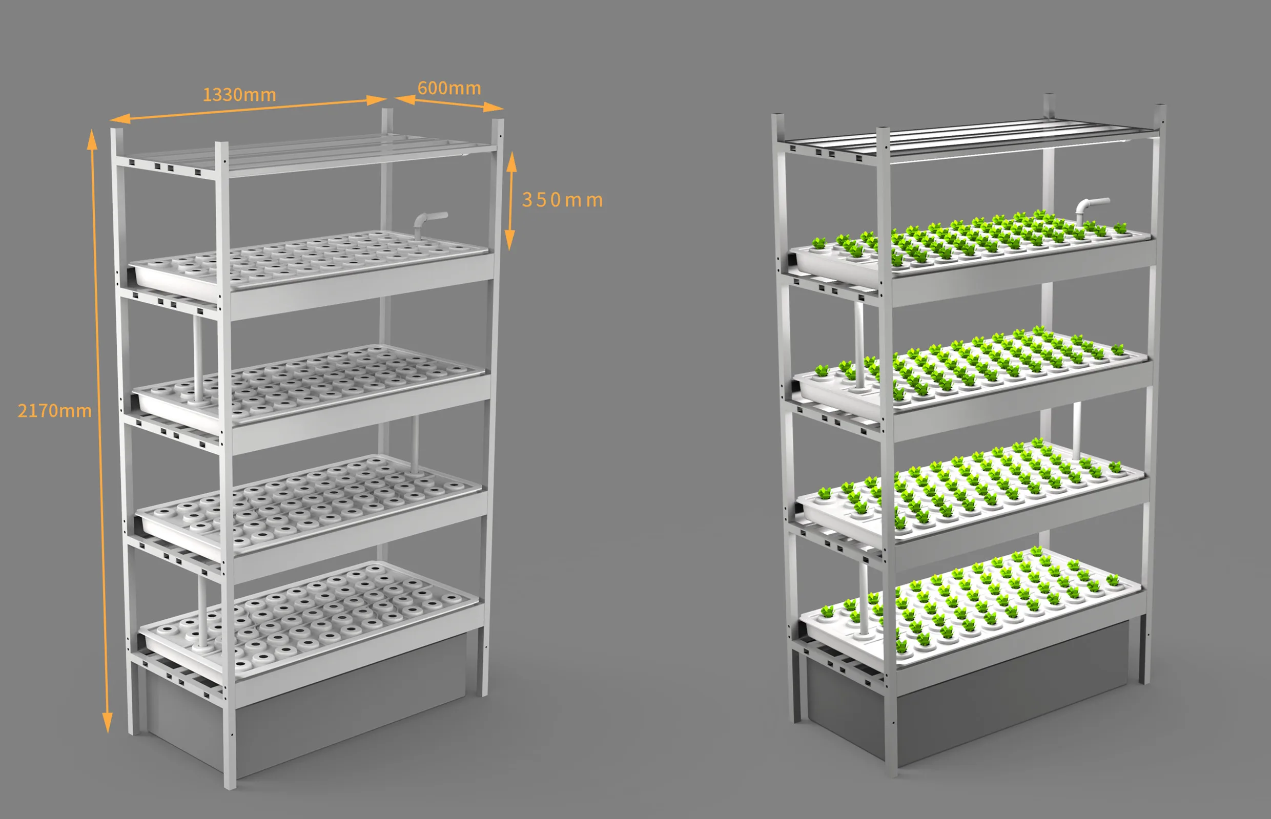 Bot Farm Rack Urban Indoor Vertical Farming Controlled Environment Agriculture ...