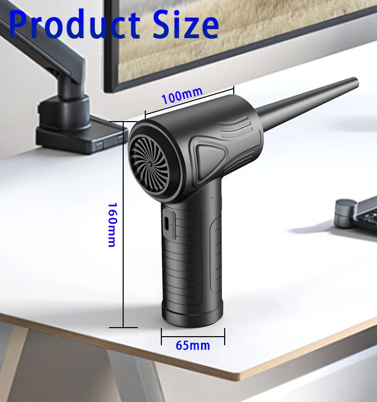 Cordless Air Duster, PC Keyboard Air Dust Blower Computer Dust Removal ...