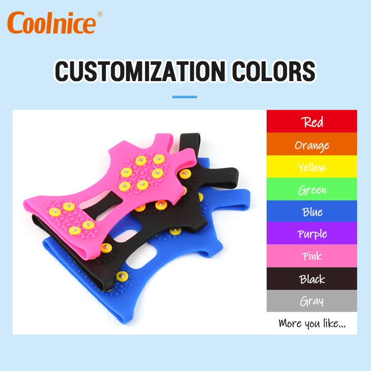 1 пара модных х 10 шпильки на нескользящей подошве ледяным скалам! Шпильке зимние комбинезоны для новорожденных теплые противоскользящие шипы Захваты бутсы поверх обуви Чехлы