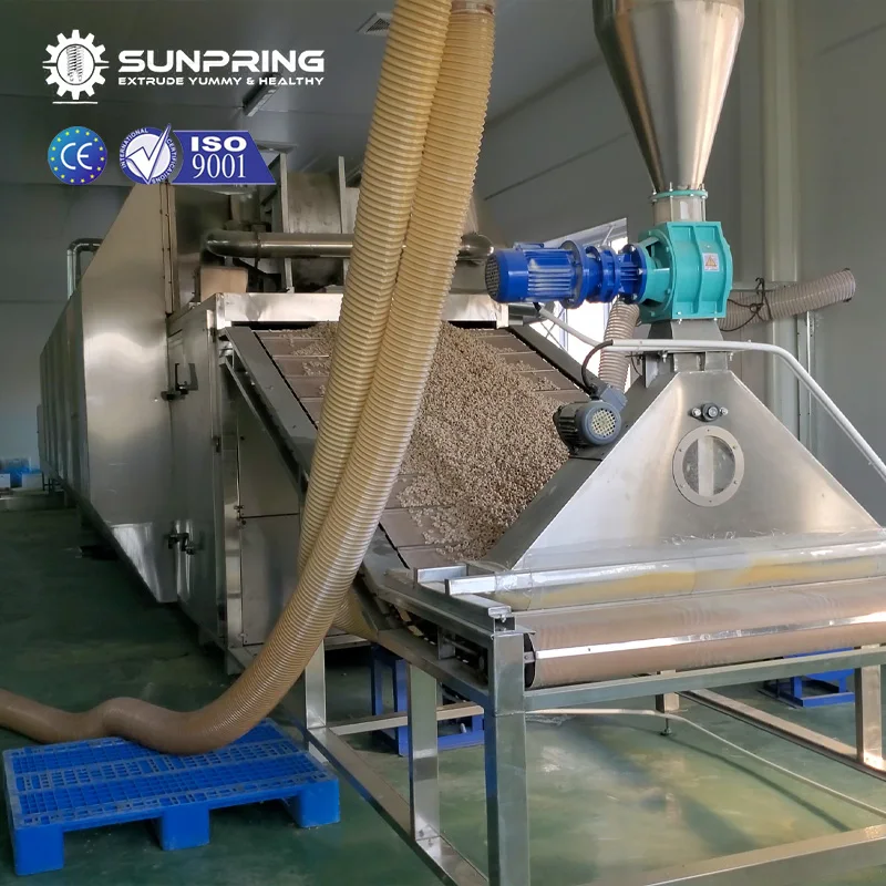SunPring Cornflakes Machine Breakfast Cereals cheerios Snacks Extruder Breakfast Cereal Manufacturers Machine