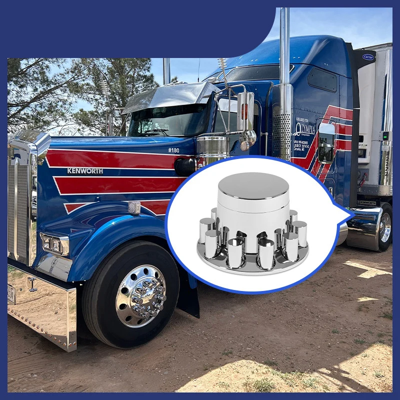 Factory Wheel Axle Covers Suits Lug Nut Covers for Semi Trucks Wheel Axle Cover Hub Caps for American Trucks 0