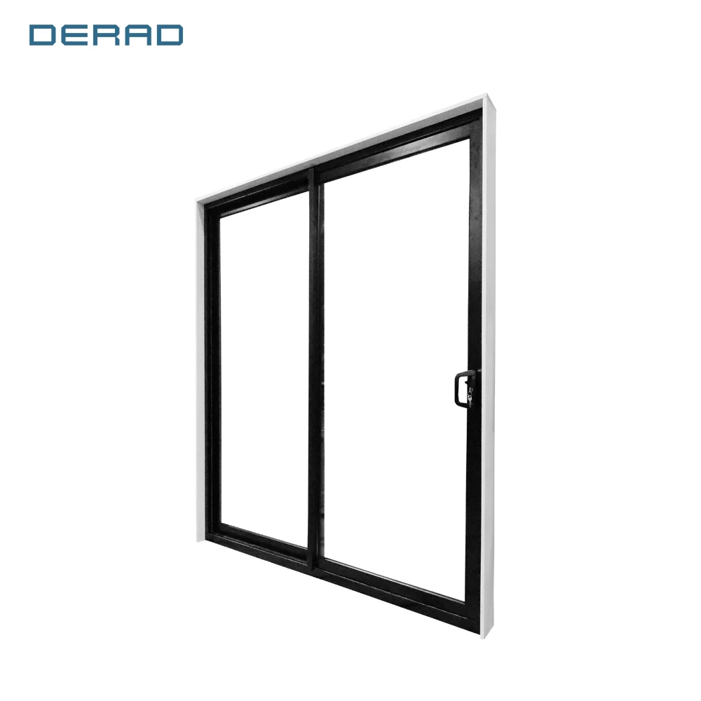 Modern design aluminum sliding door with aluminium framed glass for kitchen door track profile water tightness door