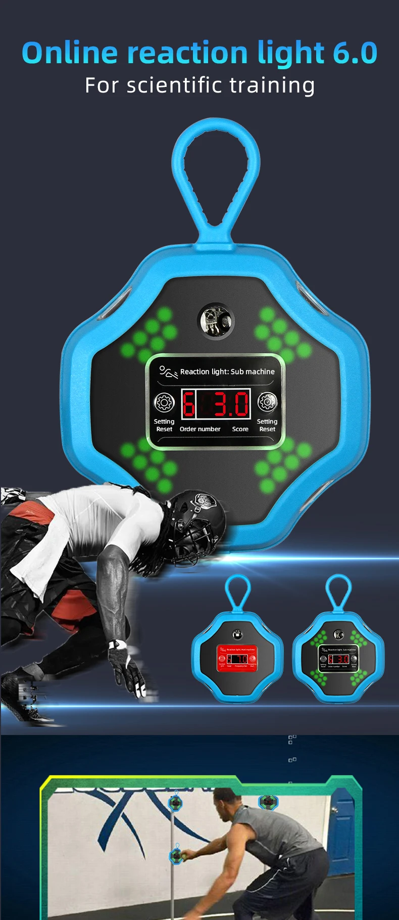 Online Reaction Light 6.0 Speed Flash Pods Boxing Fitness Reflex
