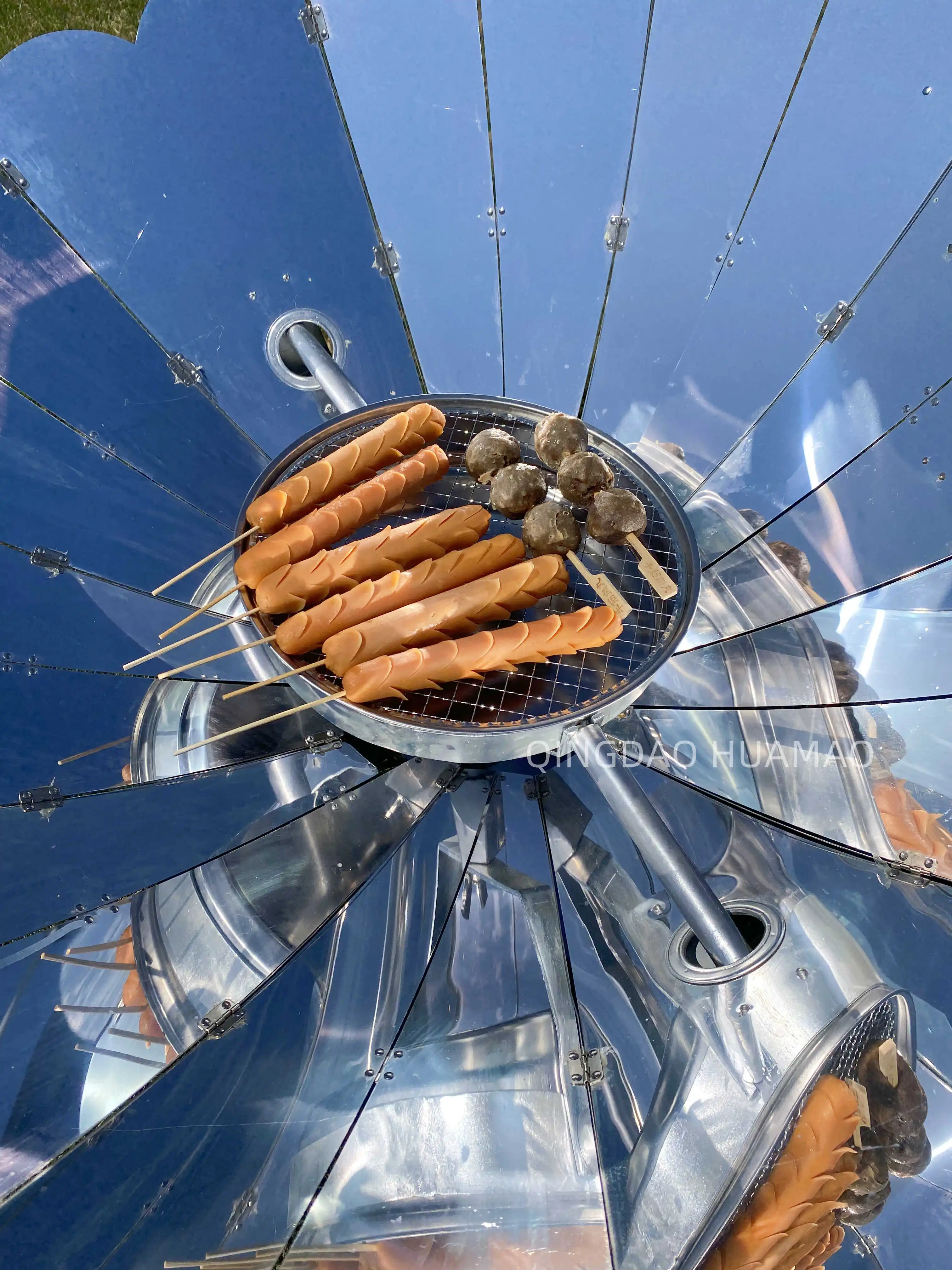 Parabolic Vacuum Kitchen Solar Cooker Stove Portable Dish Induction