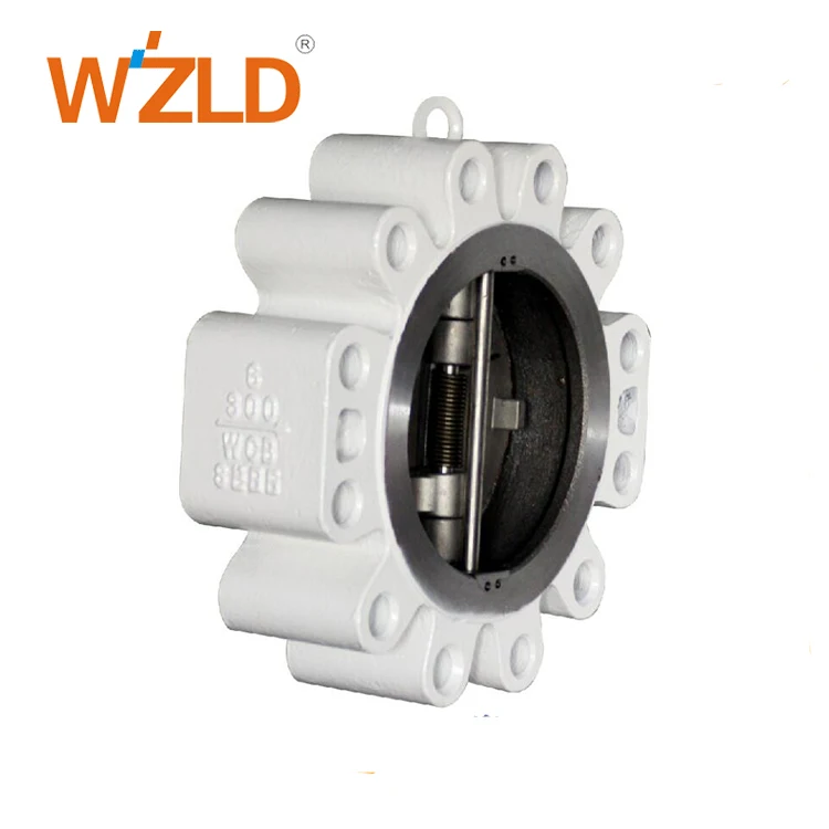 WZLD Wenzhou Manu API6D Dual Disc Vacuum Natural Gas Wafer Solid Lug Check Valve