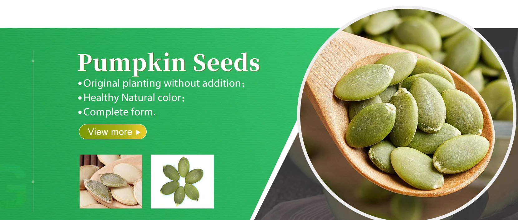 100 Organic Natural Cushaw Seeds Snow White Shine Skin Raw Semen