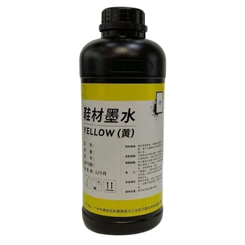 Low odor UV curable shoes ink for inkjet printer Ricoh uv ink flexible bright yellow