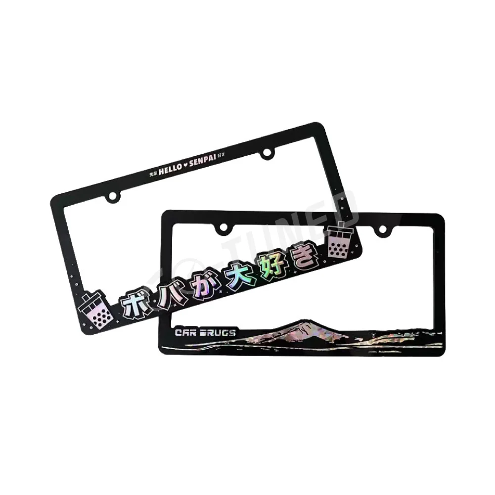 Id Rather Be Watching Anime Chrome License Plate Frame Id Rather Be  Watching Anime Chrome License Plate Frame LPO4545  2299