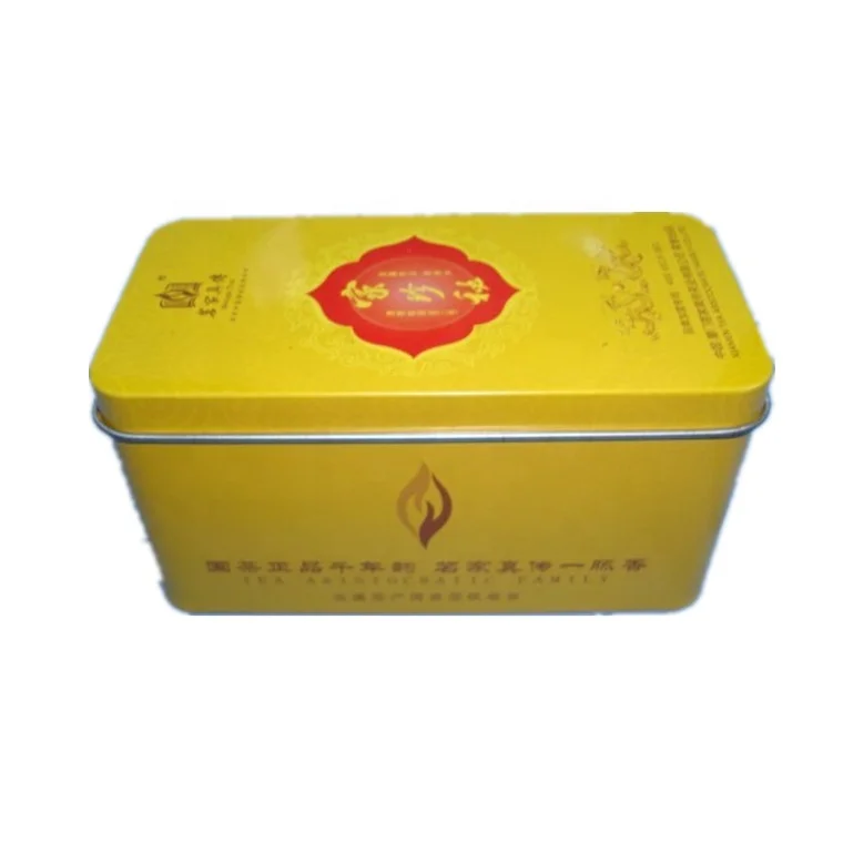 Прямоугольный пользовательский пакет для зеленого чая, жестяная коробка, упаковка для чайных шариков, металлическая жестяная коробка для хранения
