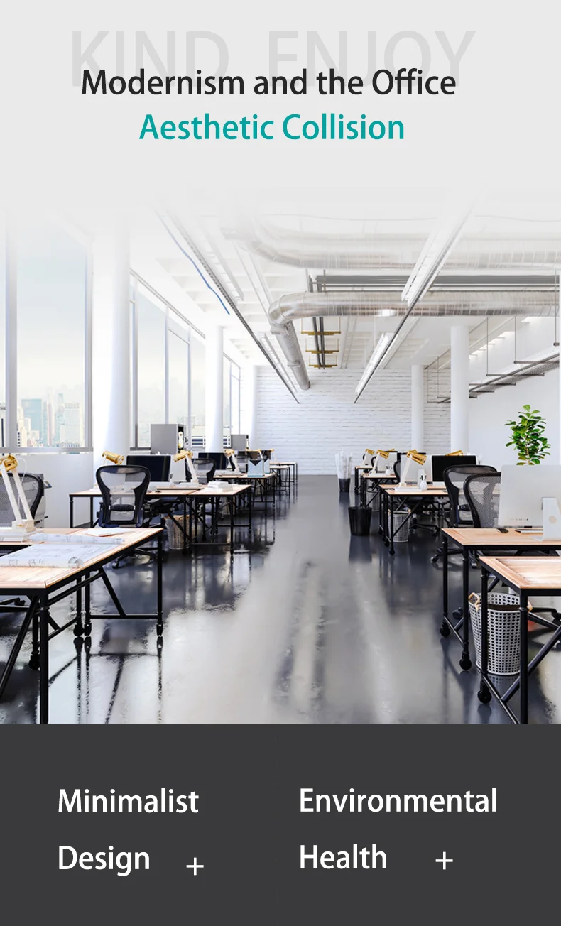 Home Work White Single Office Table Wooden Computer Table Desk