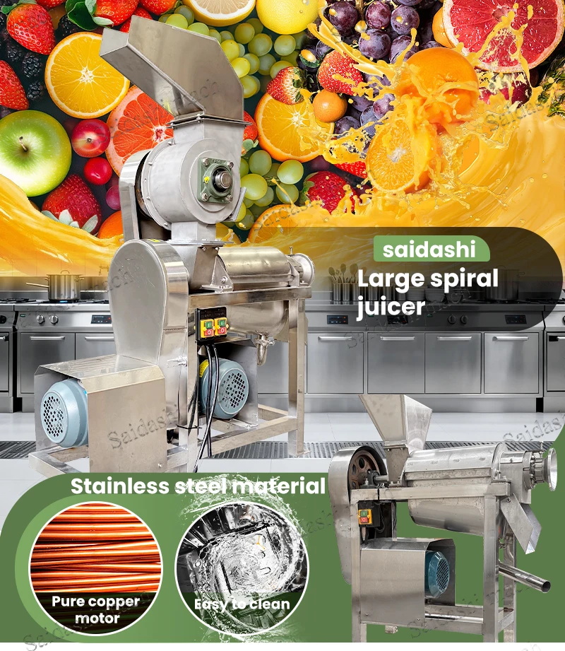 Industrial Small Model Cold Press Fruit Orange Lemon Vegetable Spiral ...