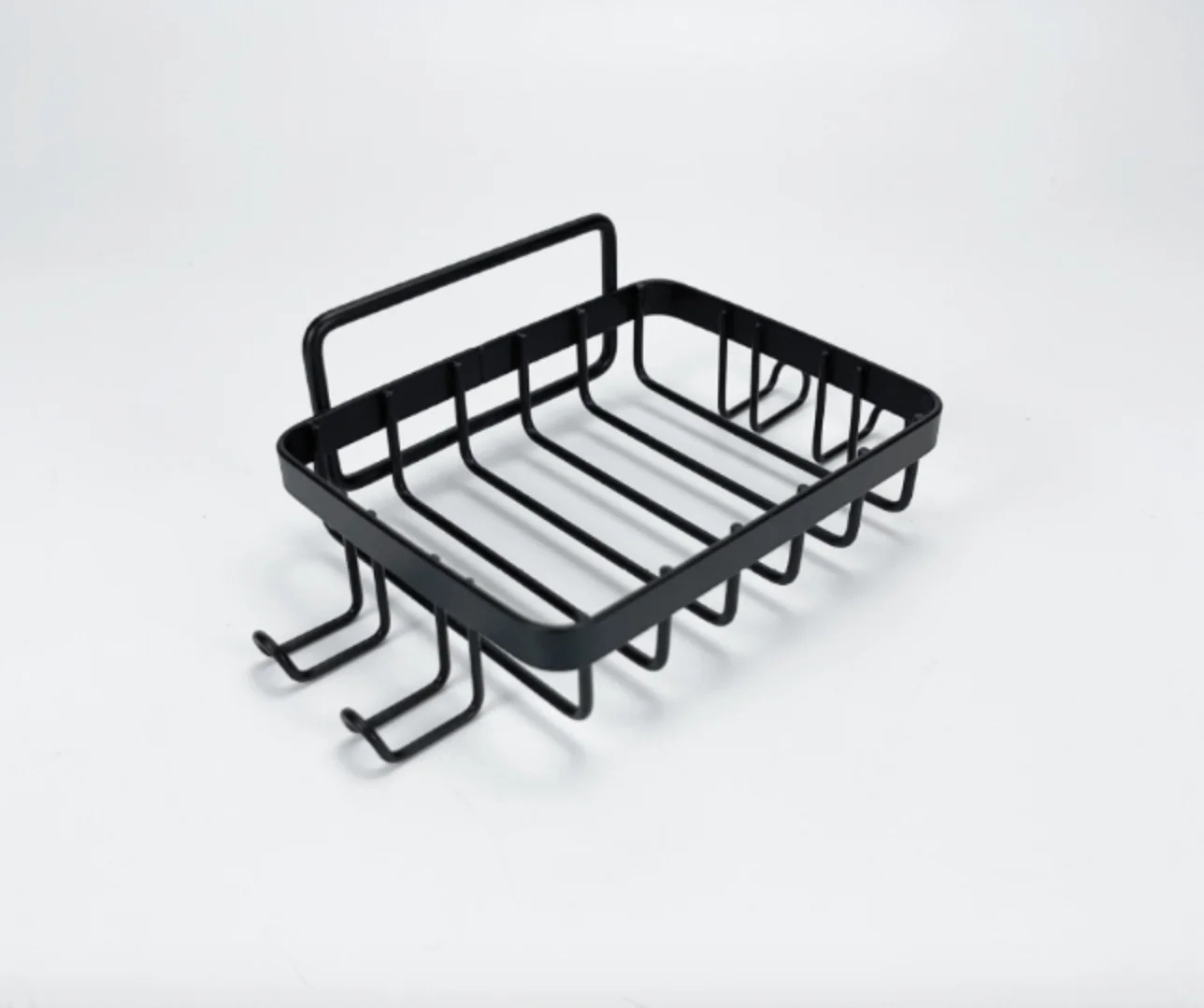 Wall Mounted 304 Stainless Steel Soap Holder with Strong Adhesive Black/Silver Color SHAREWIN Brand