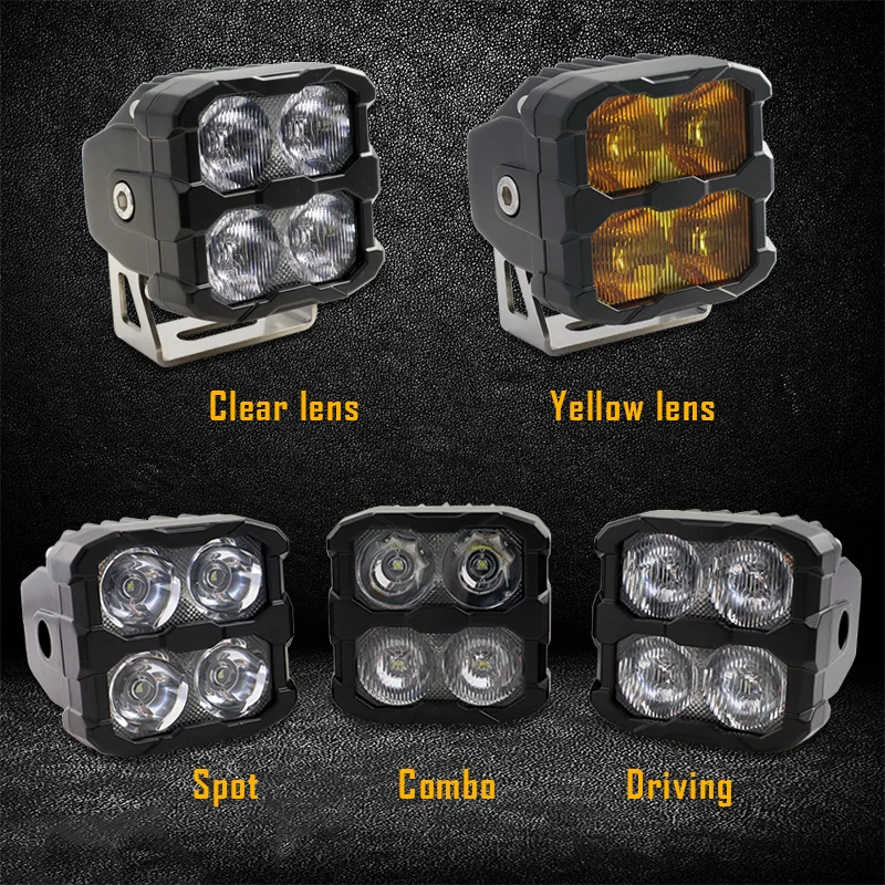 40W Versatile LED Work Lighting for Heavy Duty Vehicles Waterproof High-Intensity Truck Tractor Lights Hilux F150 Tacoma New