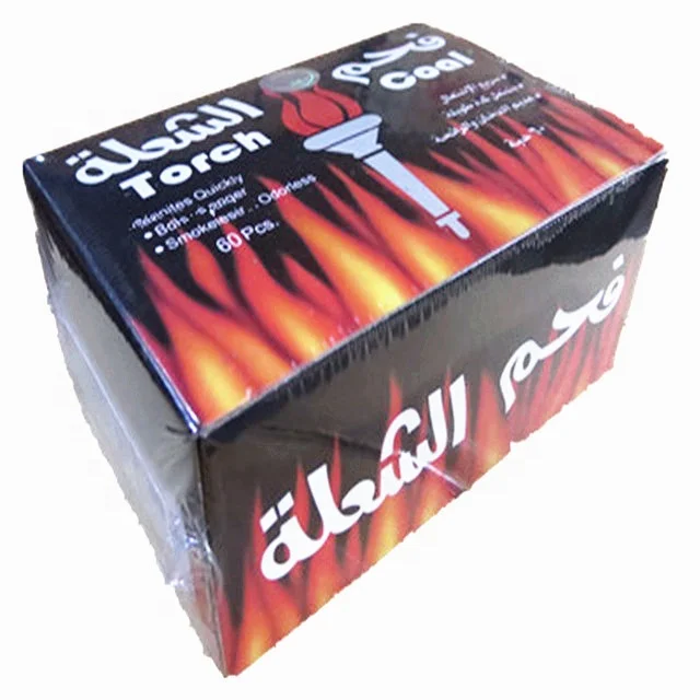 2023 Popular Black Instant Light Shisha Hookah Charcoal Briquette Coal