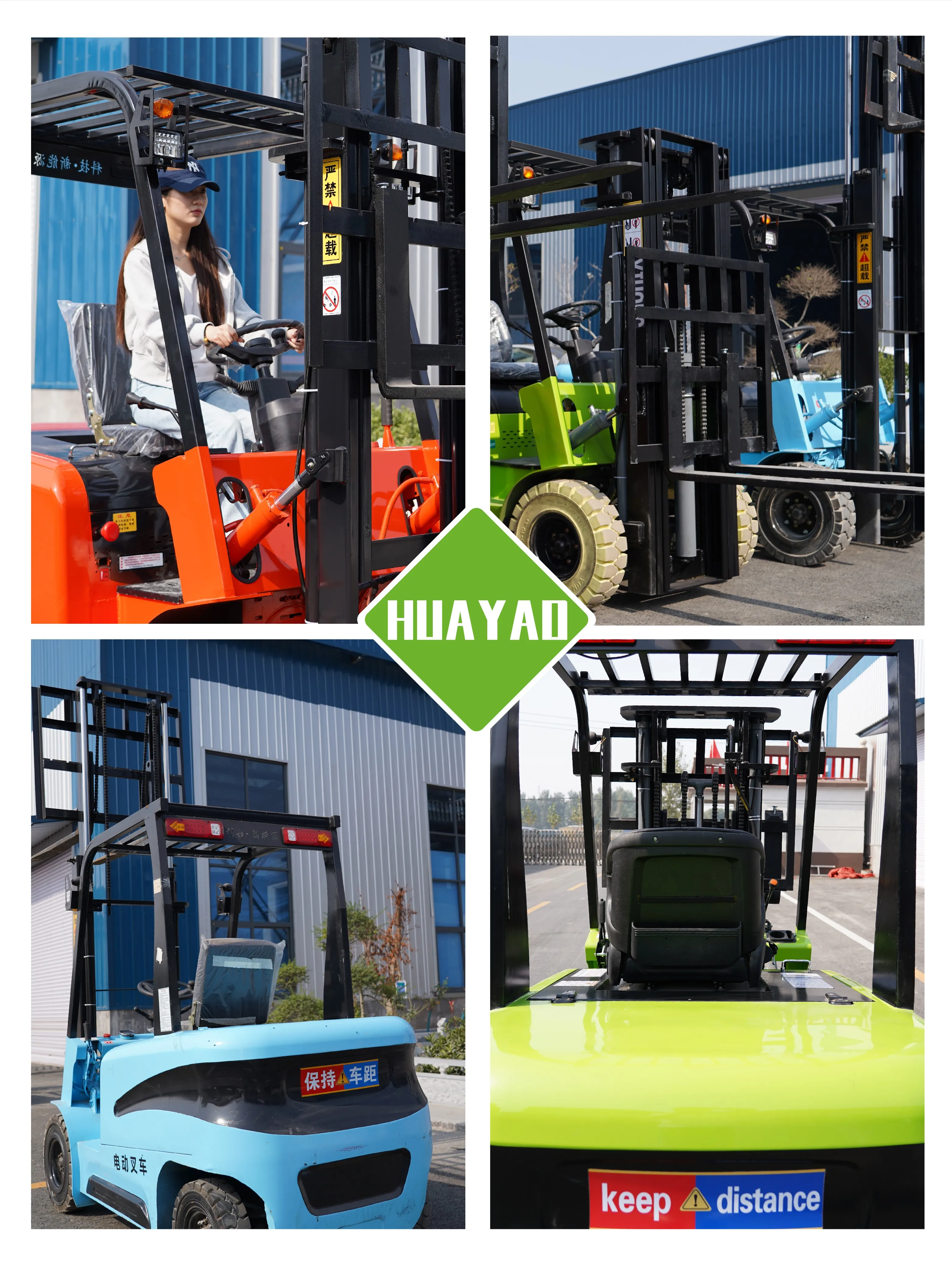 Ce/iso Electric Forklift 2 Tons Container Mast Lithium Battery Battery ...