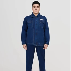 Comfortable & Breathable Combed Cotton Double-Layer Denim Overalls Fashionable Workwear Suit Wear-Resistant and Beautiful