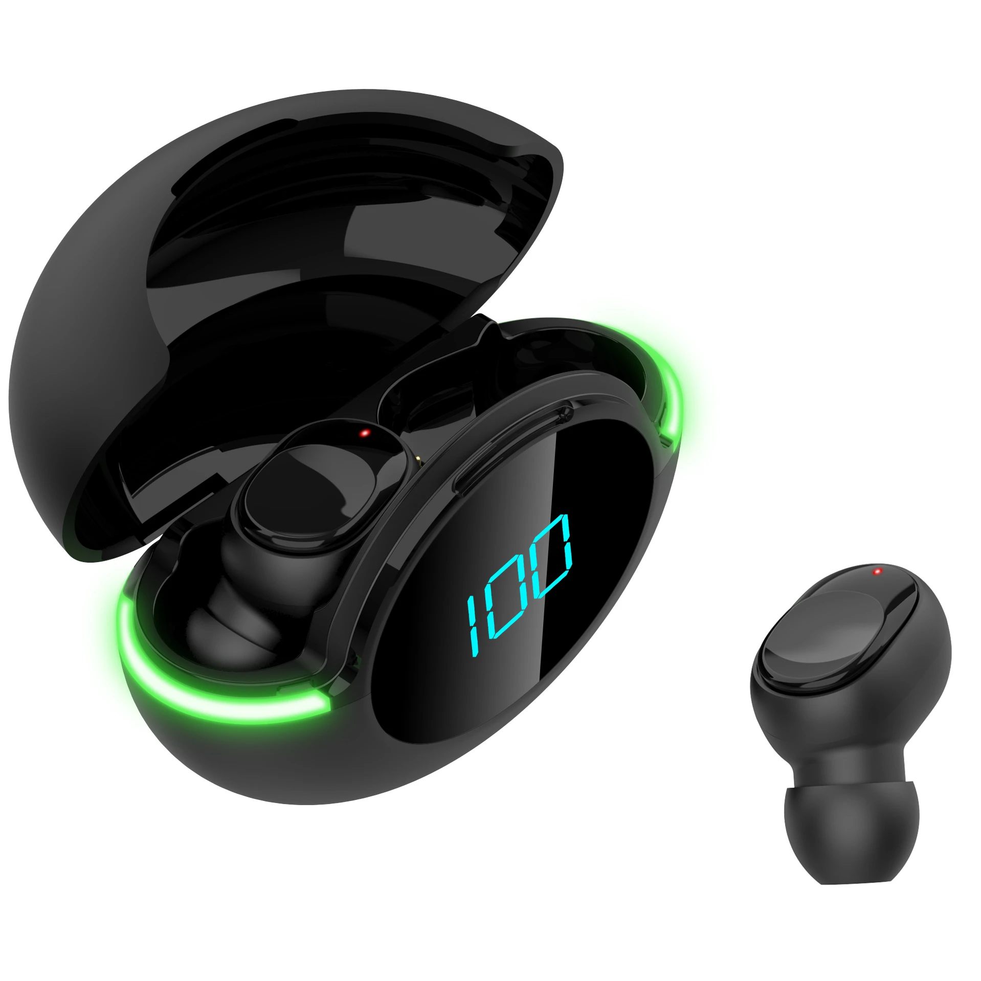 Миниатюрные наушники-вкладыши Audifonos Auriculares Y80 Tws с цифровым светодиодным дисплеем, наушники с низкой задержкой, беспроводные игровые наушники