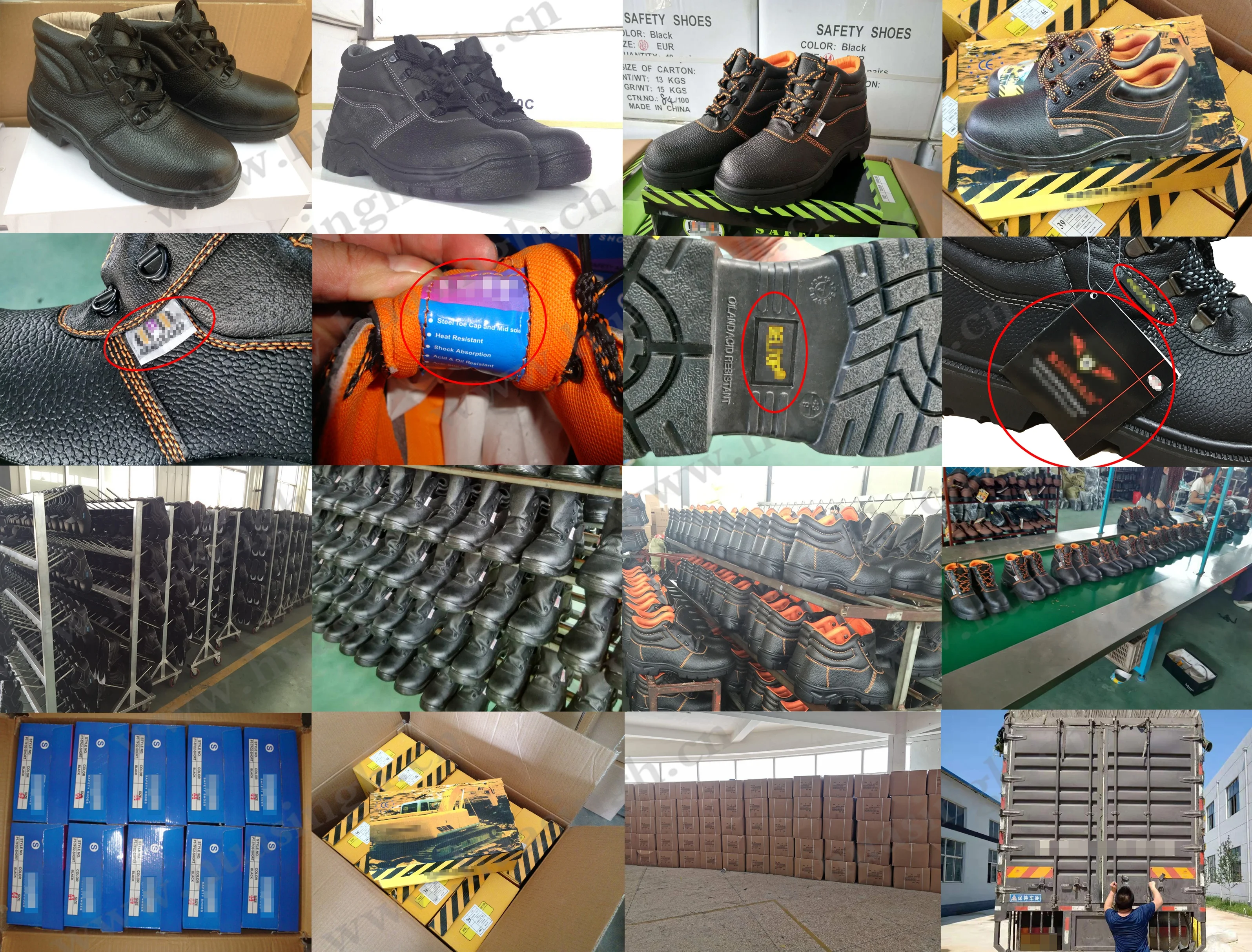 cold bonding safety shoe