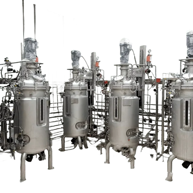 Industrial Bio GMP Stainless Steel Mechanical Stirring 200L Bioreactor Fermenter BLBIO-200SJA-4 Vertical Fermentation tank