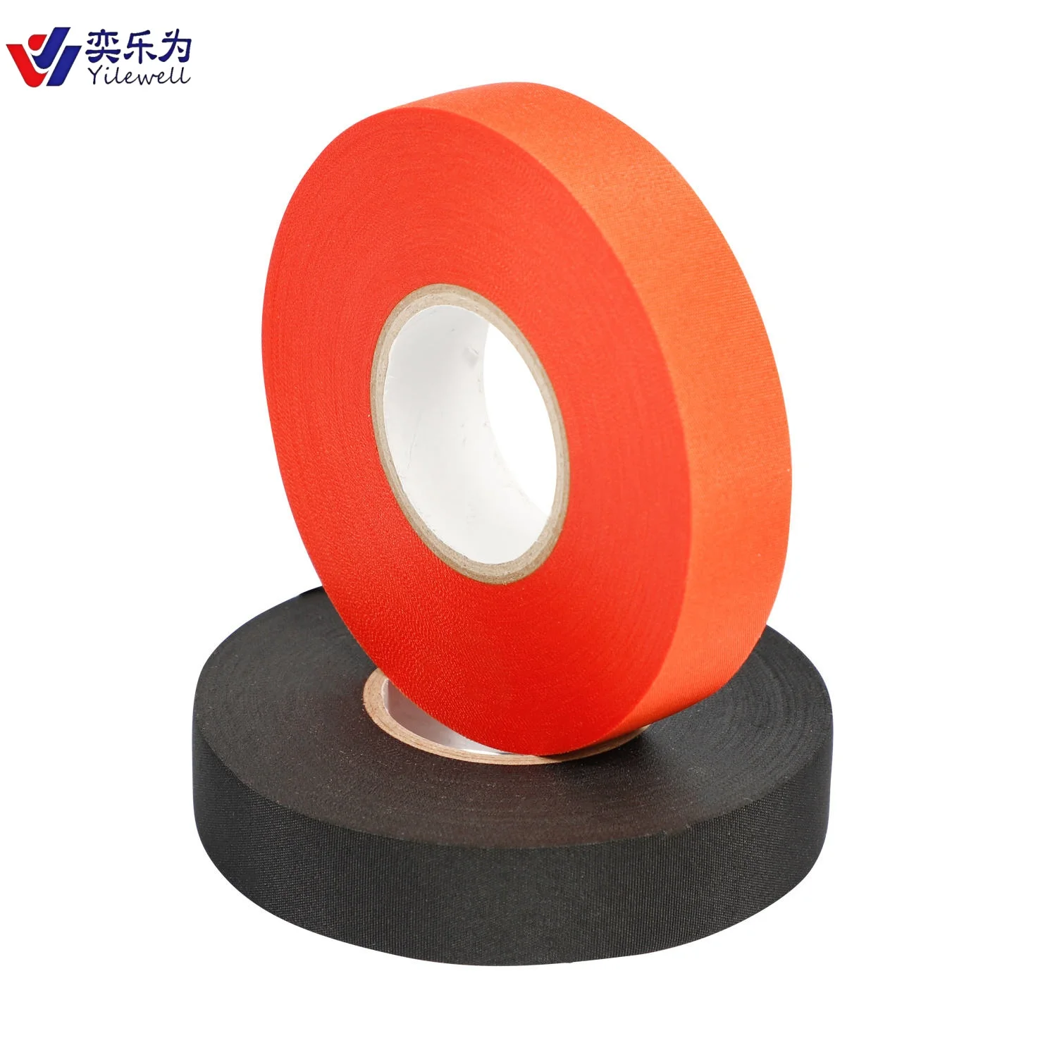 YLW-- B005 Heat-Resistant Black Acrylic Pressure Sensitive Single-Sided Cloth Masking Tape 0.26mm Thickness 25m Cycle Length harness tape
