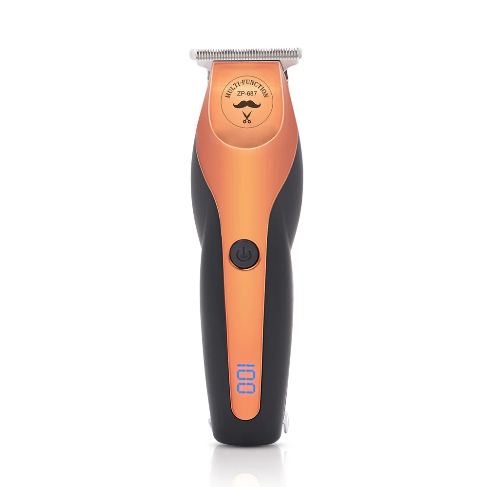 LILIPRO 687 Rechargeable LCD Display Fast Charge USB Hair Trimmer for Hairline Zero Gap Trimmer Haircut Machine Professional