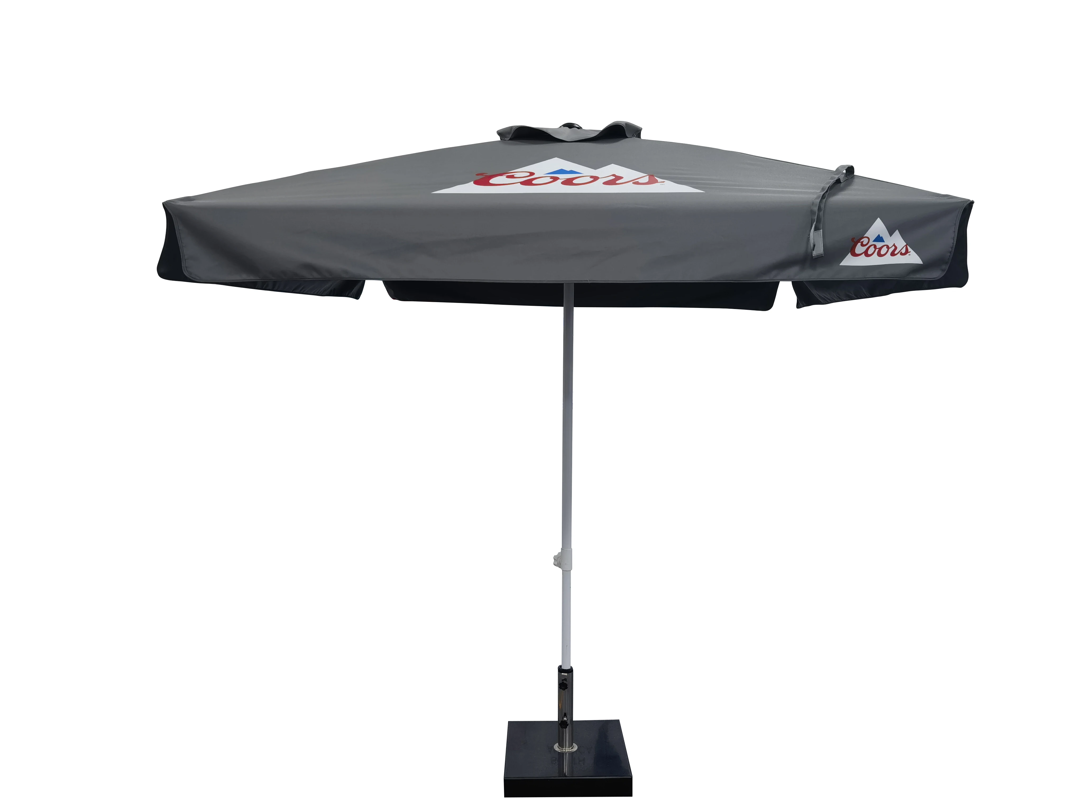 coke patio umbrella 7 1/2 Aluminum with Crank Coca Cola Promotional Products & Display Solutions NEW COCA COLA COKE PATIO