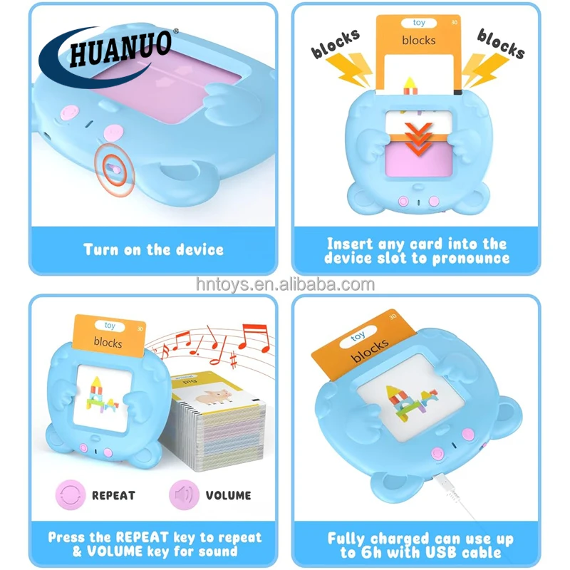 Keeygo Talking Flash Cards - 112 Learning Cards With Speech Therapy For Toddlers & Autism Support