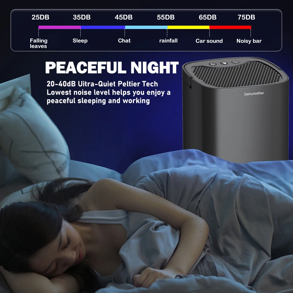 Factory High Quantity Dehumidifier for Basement Garage Living Room Super Quiet Romantic Dehumidifier