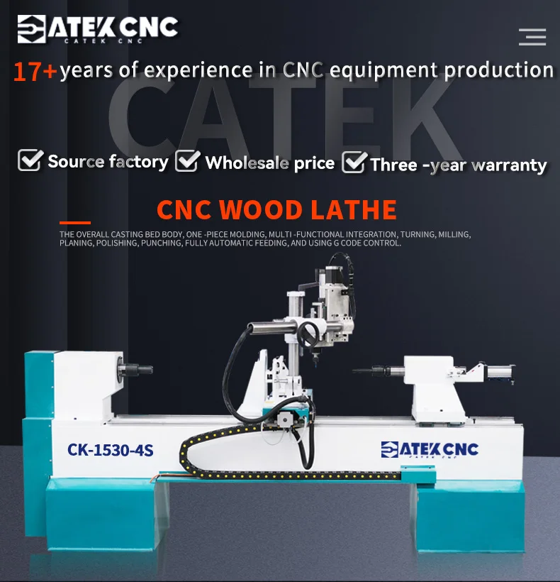 CATEK CNC CK-1530-4S - 3D Wood Engraving Machine for Hotels
