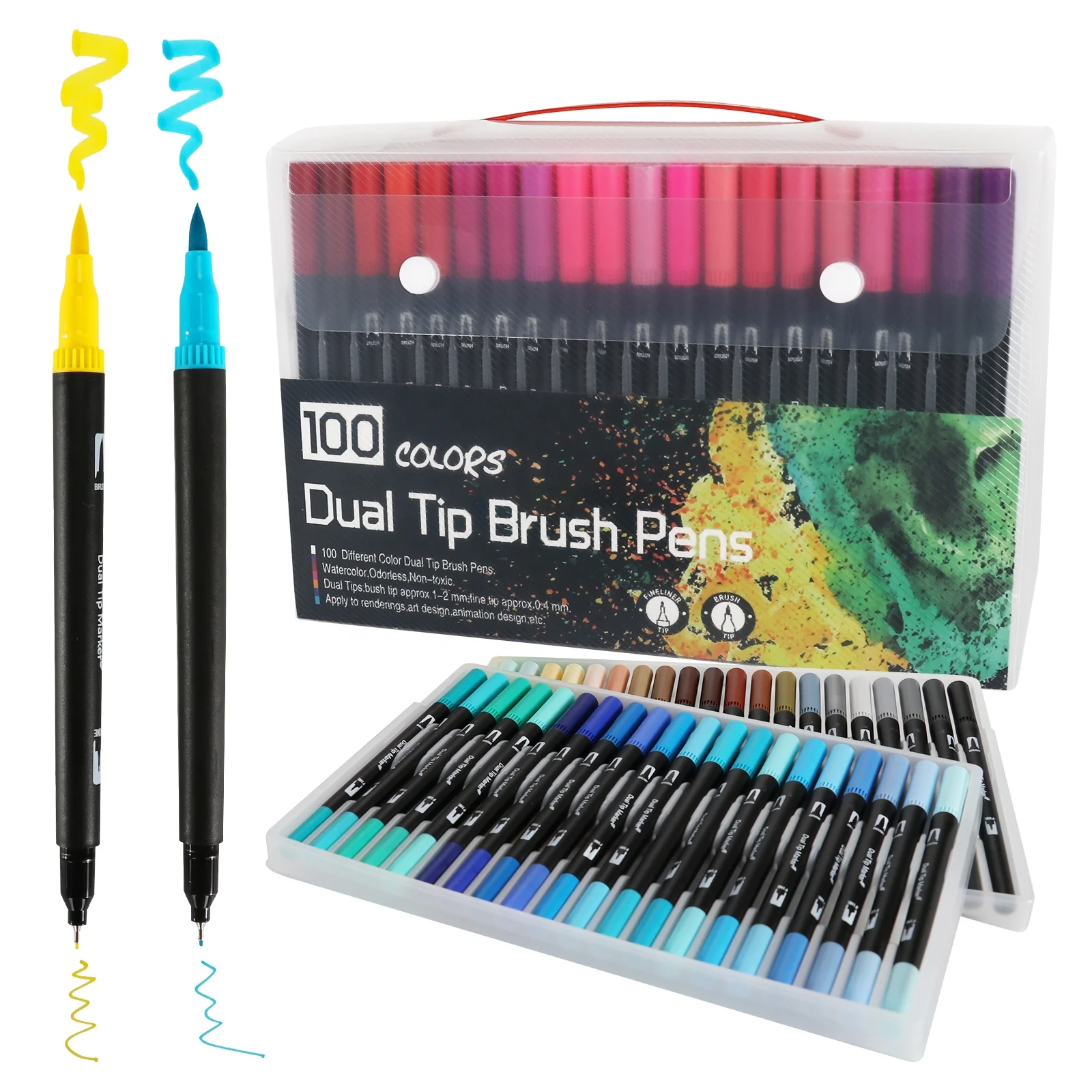 Dual Tip Brush Pens, Coloring Pens for Adults Coloring Books