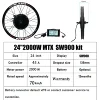 Kit moteur 24 pouces 3000W 72VV SW900