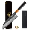 Coltello Santoku Nero 7'' con Confezione Regalo